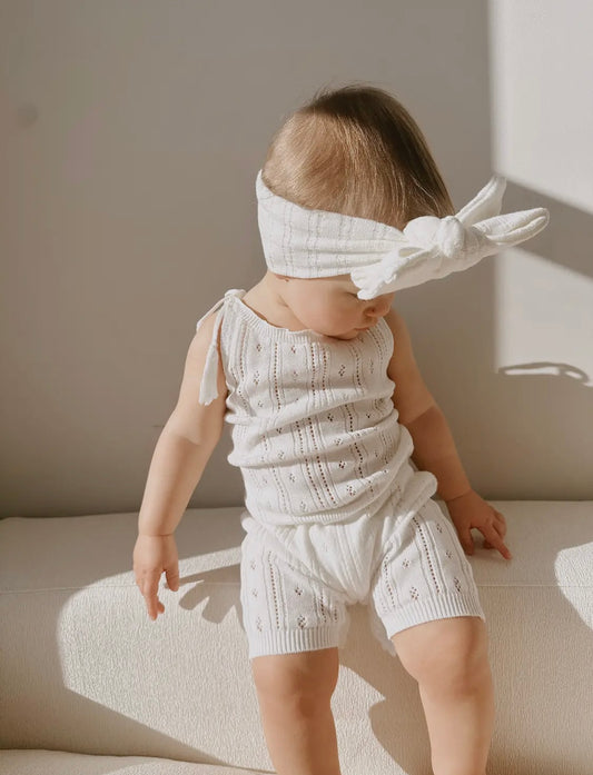 Elise Heirloom Romper & Headband