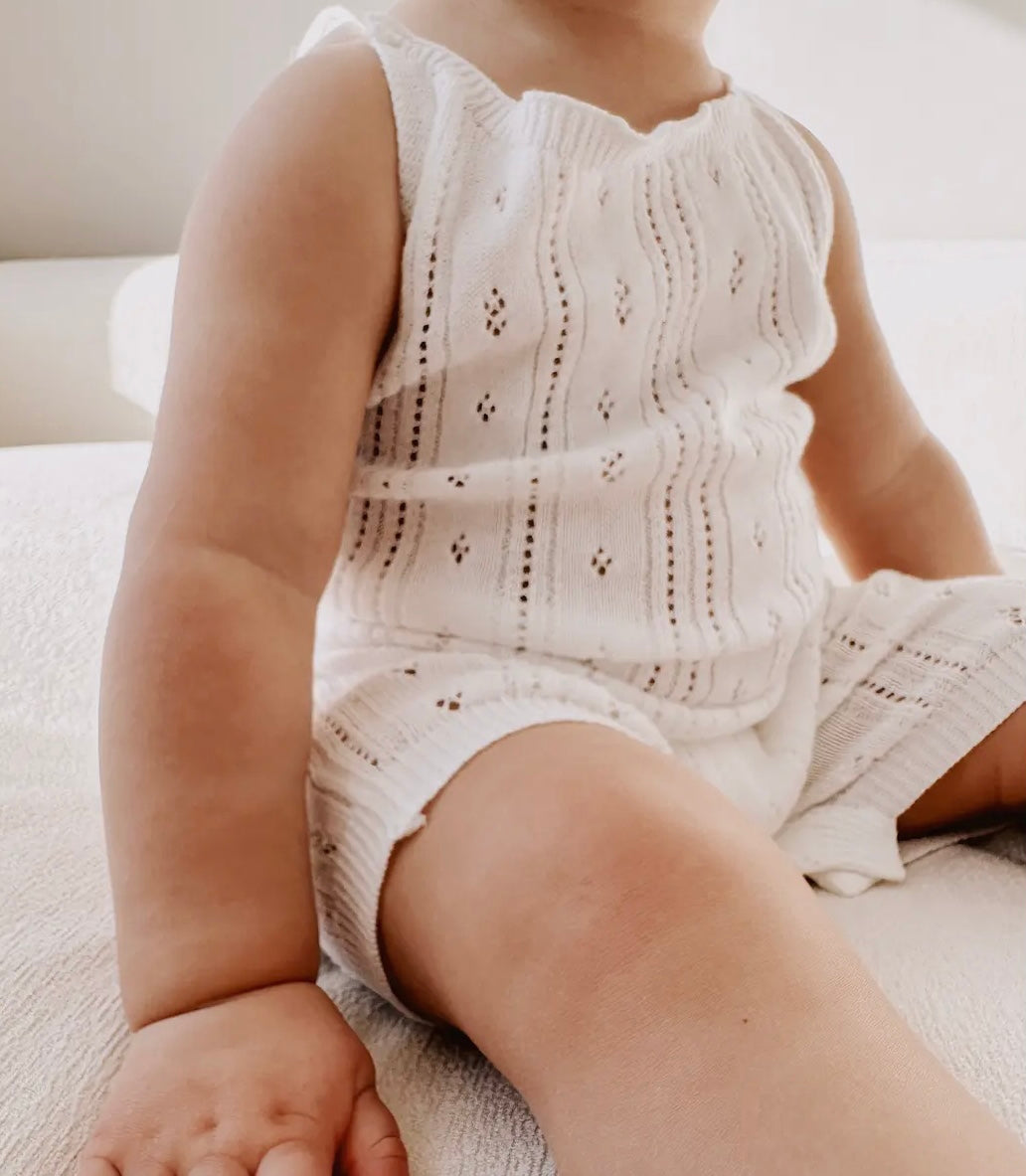 Elise Heirloom Romper & Headband