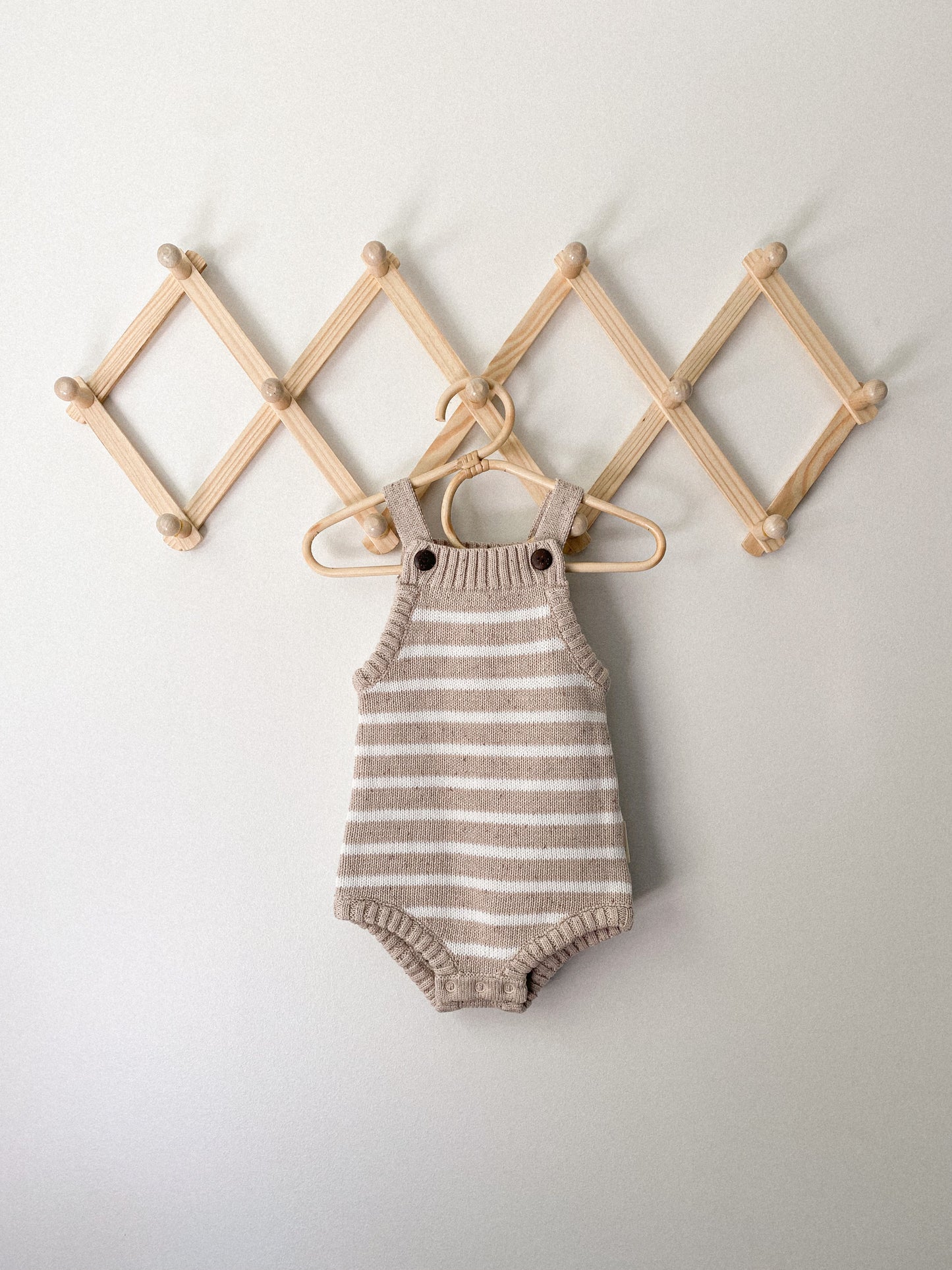 Organic Fleck Stripe Knit Romper