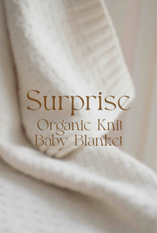 Surprise Organic Knit Baby Blanket